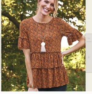 Matilda Jane Give Thanks Top Tiered Ruffle Large